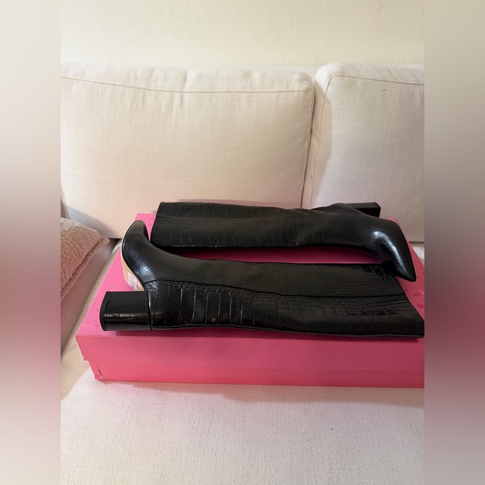 Paris Texas Black Anja Heeled Boots - Picture 8 of 8